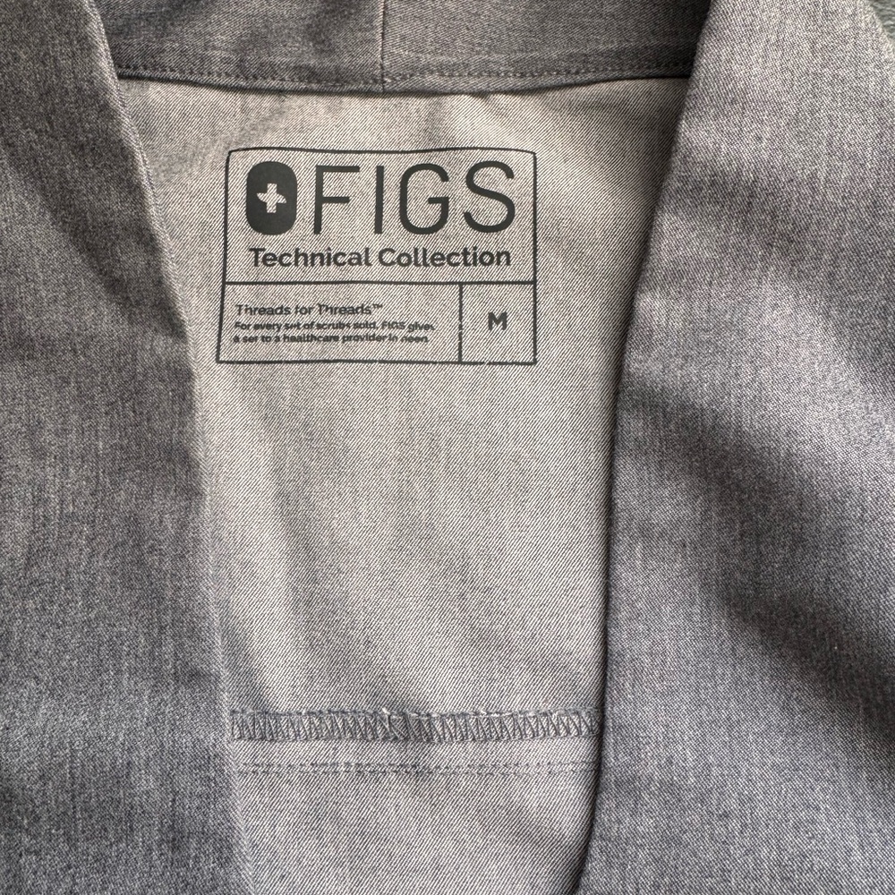 Figs Technical Collection Gray Top